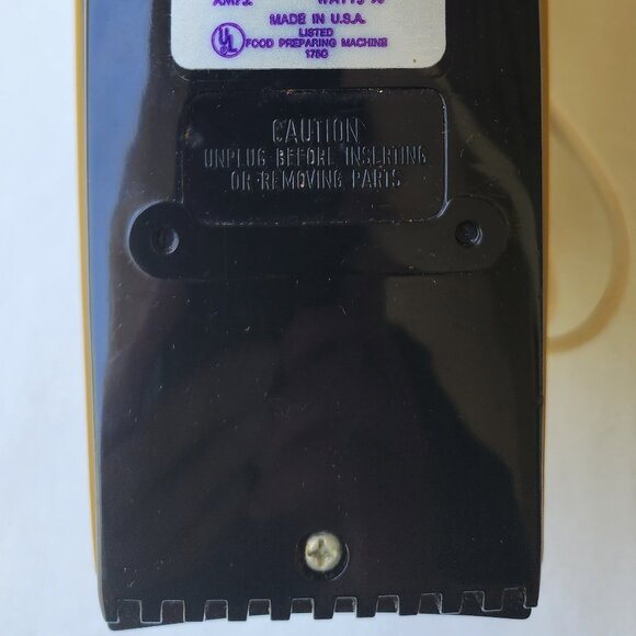 Vintage Sears Hand Mixer 5 Speeds Model 34 82892 Harvest Gold Original Open Box - Picture 10 of 16